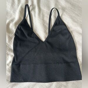 Black crop top